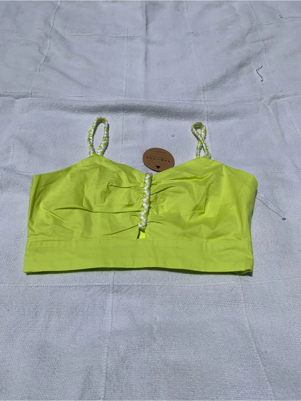 Lime Green Two-Piece Skirt Set